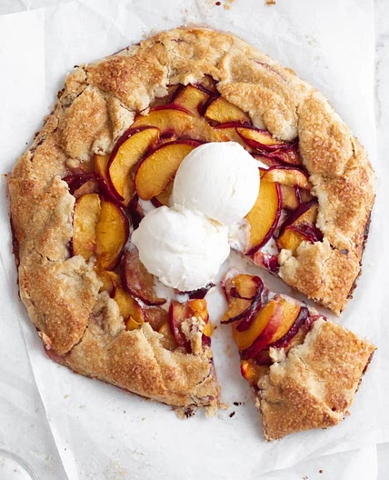 Peach galette 