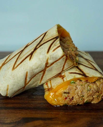Tuna melt wrap