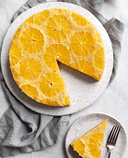 Upside down orange cake 