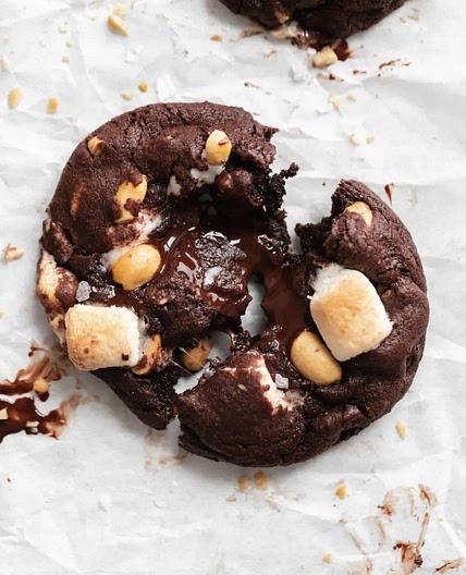 Fudgy Rocky road cookies 