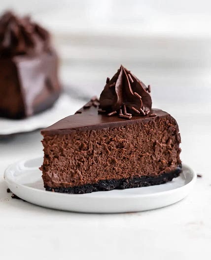 Triple chocolate cheesecake 