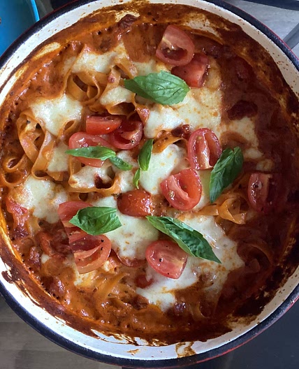 creamy pasta dish