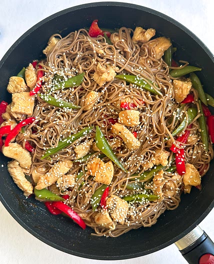 Honey Miso Chicken Noodles