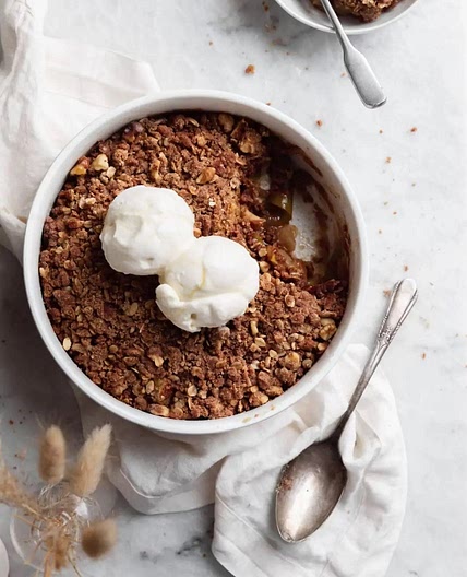 Maple apple walnut crisp 
