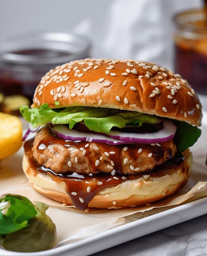 Teriyaki Pineapple Turkey Burgers