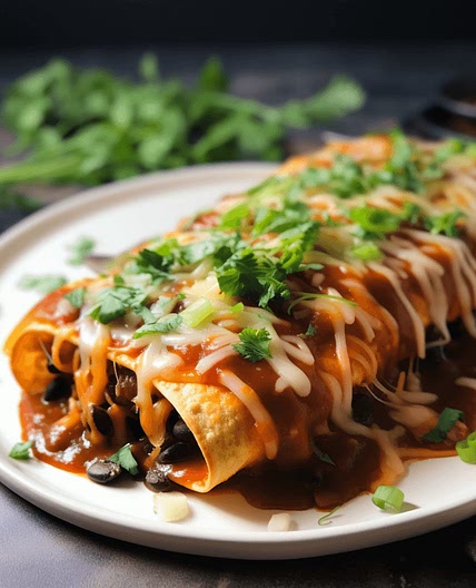 Sweet Potato and Black Bean Enchiladas
