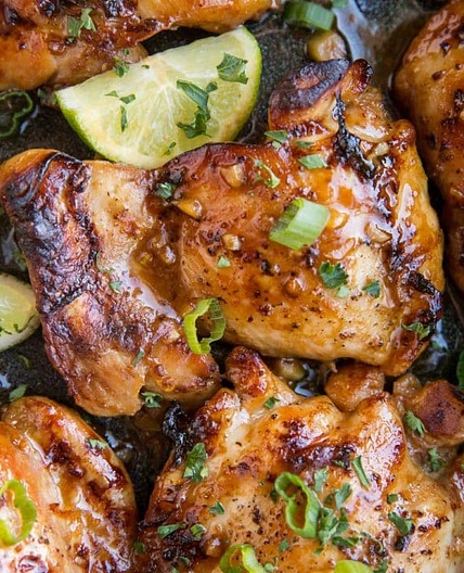 Asian Baked Boneless Chicken Thighs