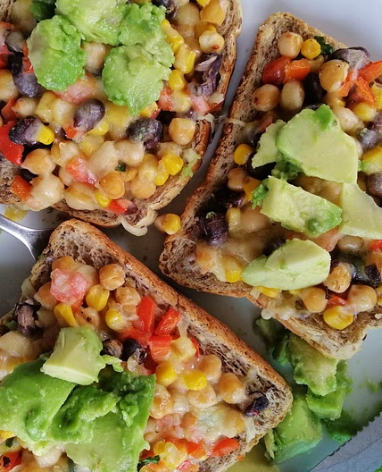 Bean, corn, and quinoa salad