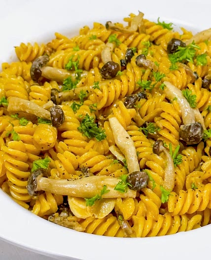 Vegan Miso and Cashew Cream Fusilli 