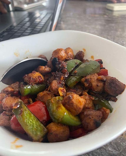 Chili Soya Chunks