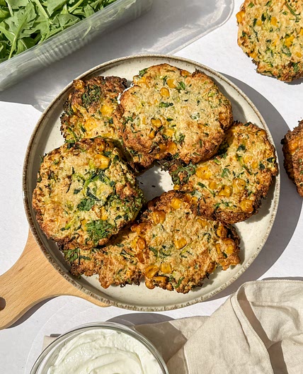 Zucchini and Corn Fritters