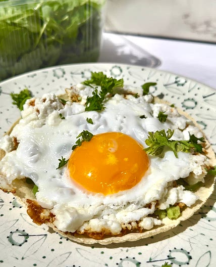 Crispy Feta Fried Eggs