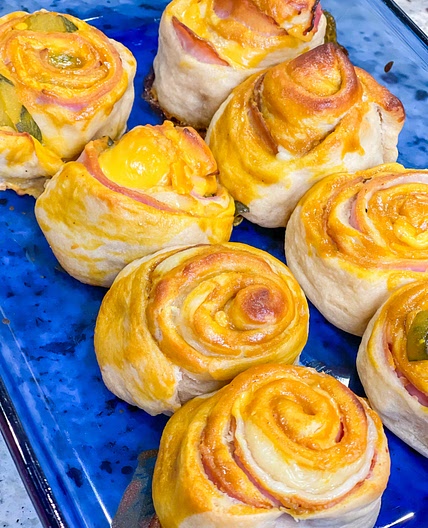 Easy Ham and Cheese Rolls