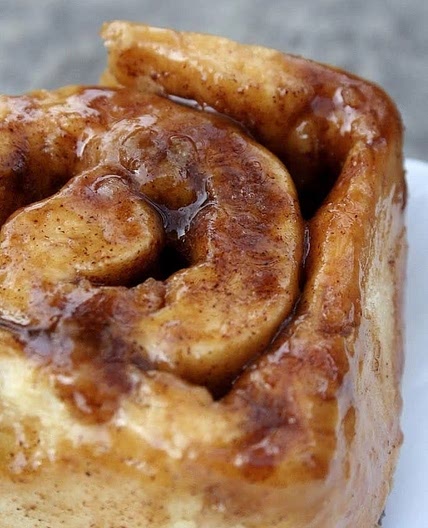 Triple glazed cinnamon buns