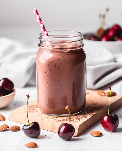 Cherry Almond Chocolate Smoothie