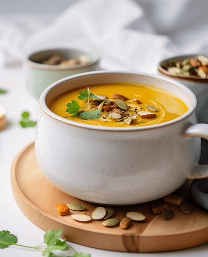Creamy Coconut Curry Butternut Squash Soup