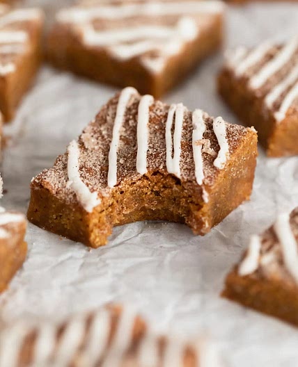 Ginger mollasses blondies 