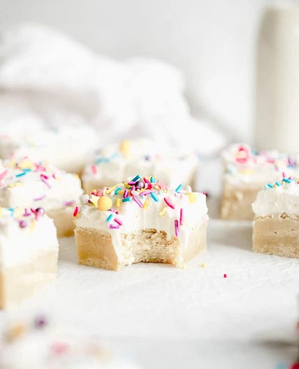 Frosted sugar cookie bars 