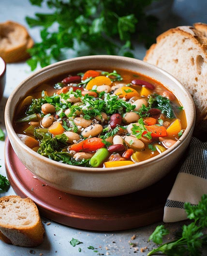 Hearty Vegetable and Bean Soup