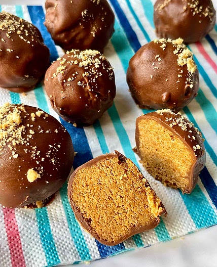 Crunchy Honey Nut Chocolate Balls