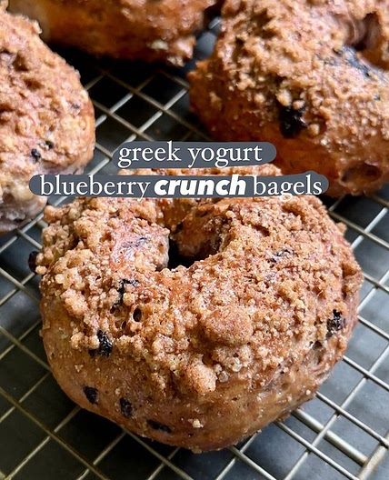 My latest favorite yogurt dough creation: higher-protein blueber