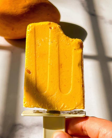 3 Ingredient Mano Lassi Popsicles *dairy free*