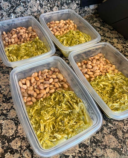 POLLO EN SALSA VERDE MEAL PREP
