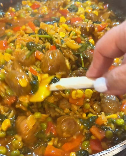 One pan curry sausages