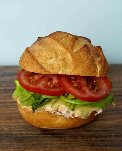Creamy and cheesy sandwich
