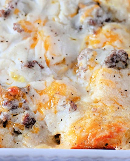 Biscuits and Gravy Casserole