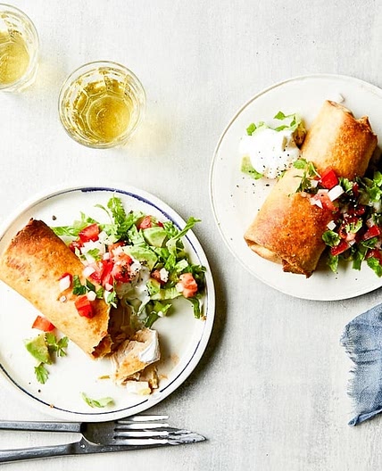 Chicken Chimichangas (Air Fryer or Baked)