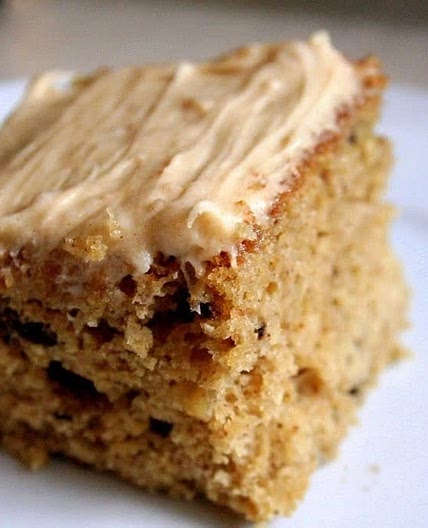 Apple sauce cake with cinnamon cream cheese frosting 