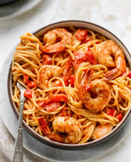 Shantae's shrimp pasta