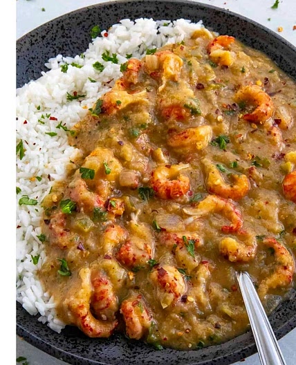 Crayfish etouffee