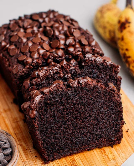 Vegan Chocolate Banana Bread