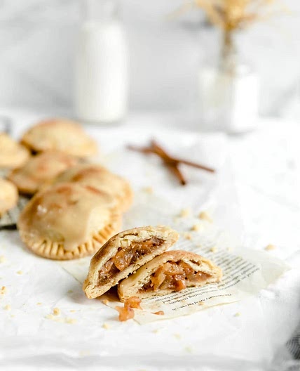 Mini apple pies with maple frosting 