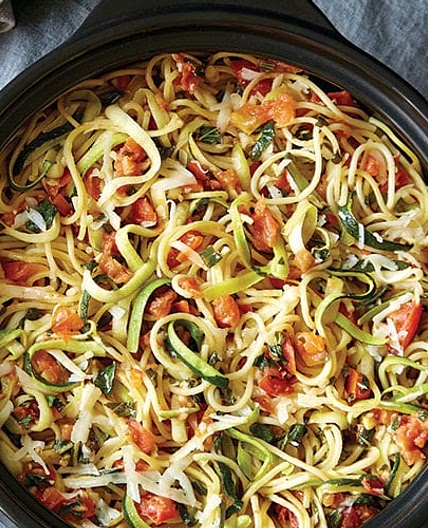Bruschetta & Zucchini Pasta