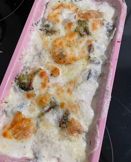 Kartoffel-Käse-Auflauf mit Brokkoli