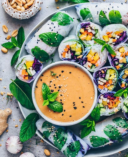 Erdnussdip für Sommerrollen