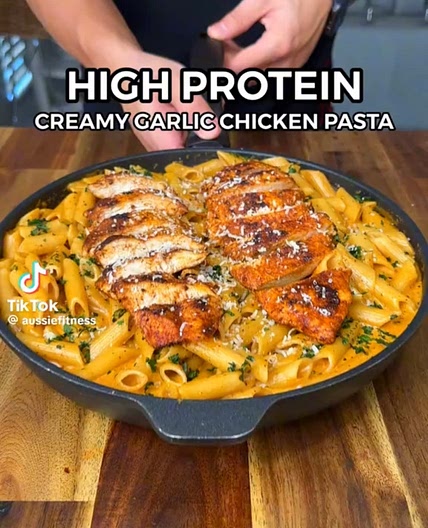 Creamy Garlic Chicken Pasta