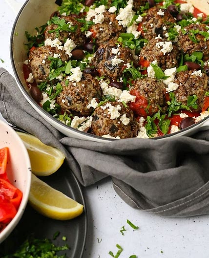VEGETARIAN GREEK MEATBALLS