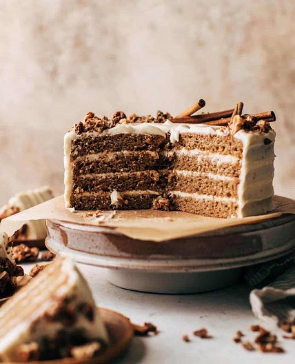 Spice cake with brown butter cream cheese frosting 