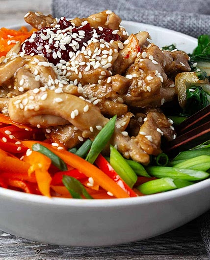 Fast and Easy Chicken Bibimbap
