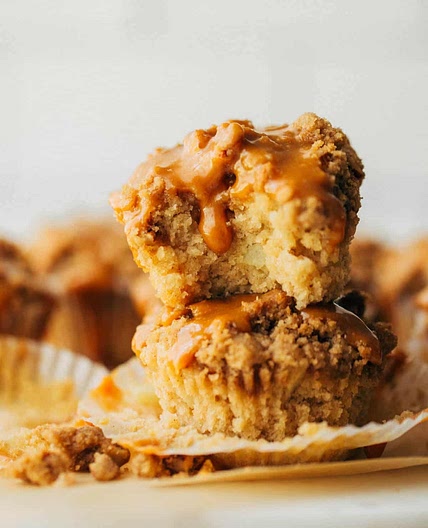 Caramel apple muffins