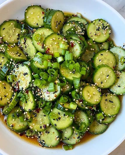 Cucumber salads continue to be the craze and there’s no better w