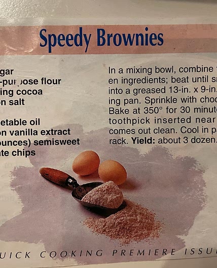 Speedy Brownies