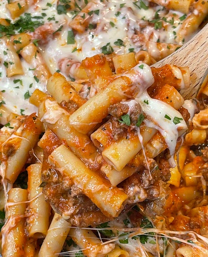 5 ingredient Baked Ziti