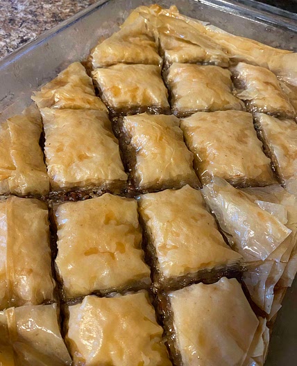 Chocolate baklava