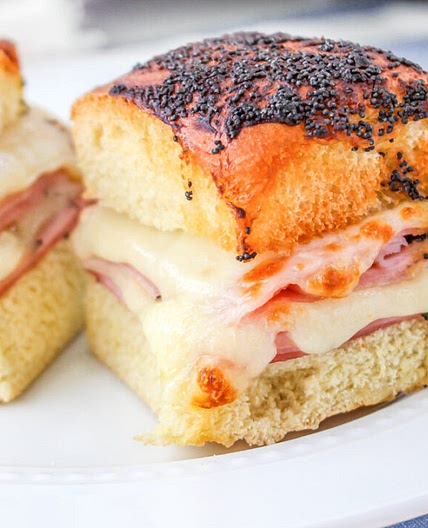 Air Fryer Ham and Cheese Sliders