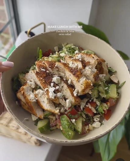 Chicken & Feta Orzo Salad